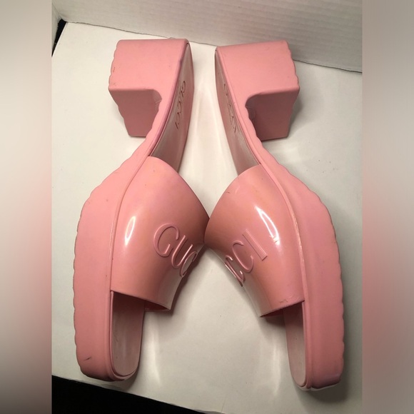 Gucci Wild Rose Pink Women's Slide Sandals size 39 US9 - Picture 9 of 17